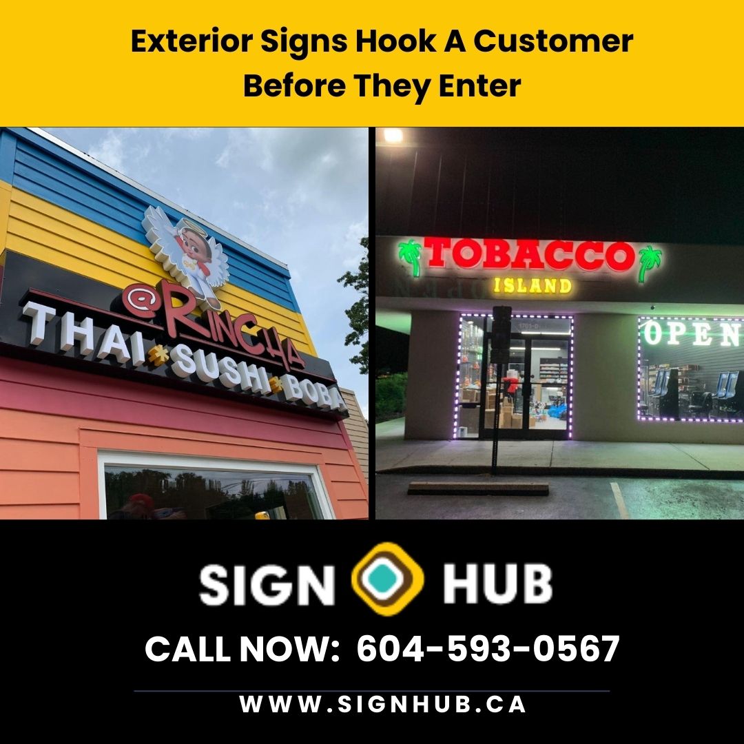 Exterior Signs Hook A Customer Before They Enter