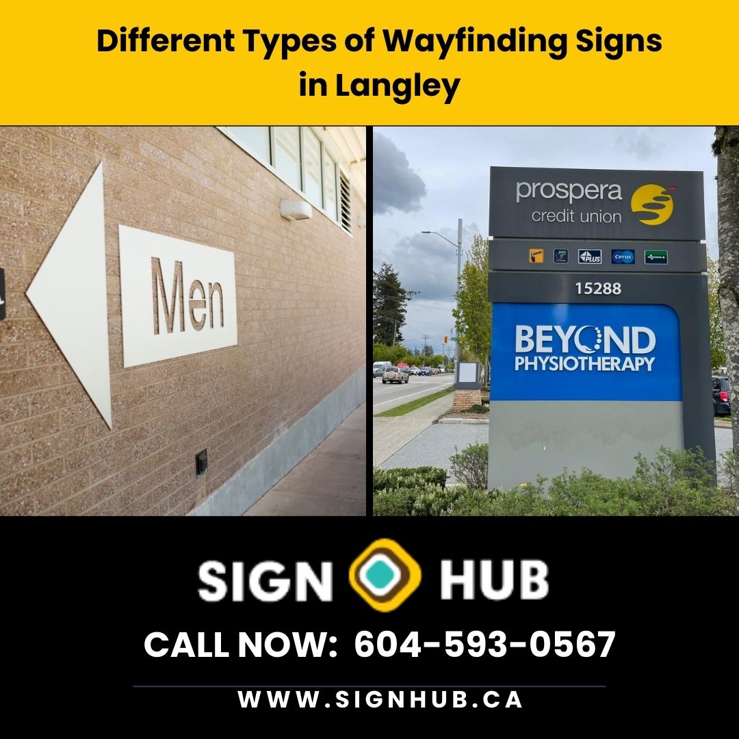 Different Types of Wayfinding Signs in Langley
